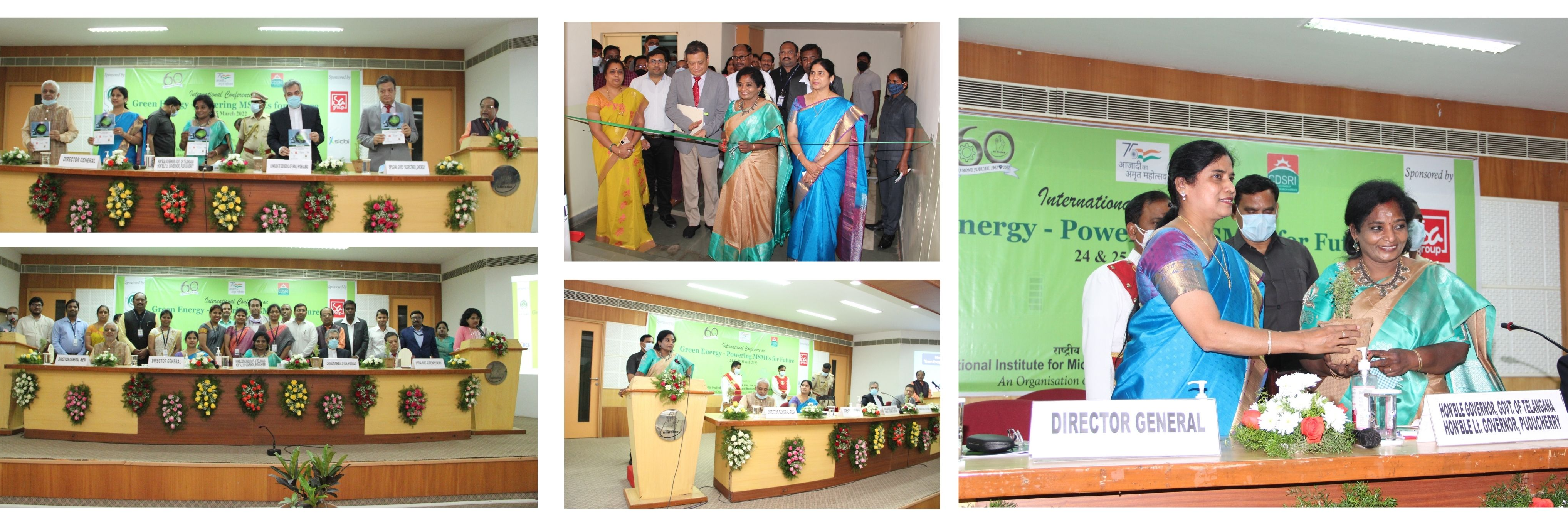 Dr. (Smt.) Tamilisai Soudararajan, Hon'ble Governor of Telangana & Hon'ble Lt. Governor of Puducherry inaugurated the Two-Day International Conference on “Green Energy – Powering MSMEs for Future”
