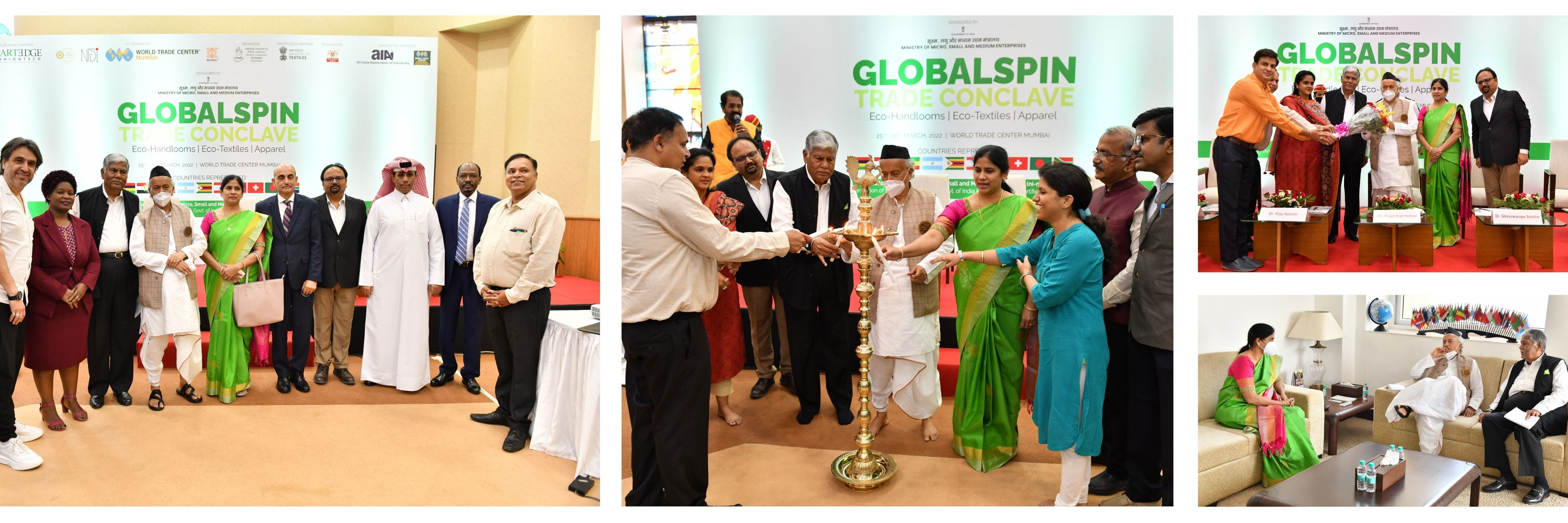 Global Spin Trade Conclave on Eco-Handlooms, Eco-Textiles & Apparels at World Trade Centre, Mumbai