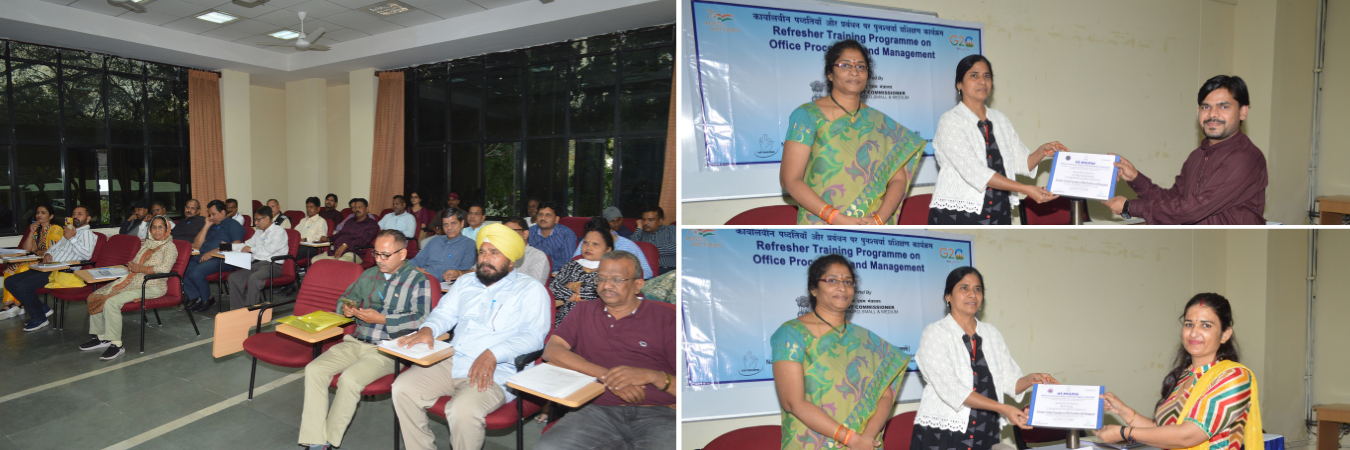 Valediction of Refresher training program on Office Procedures and Management sponsored by DC-MSME, Ministry of MSME, GoI