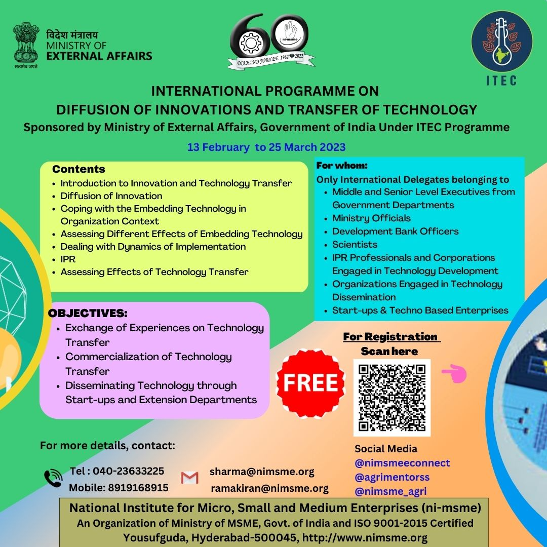 International Programme on Diffusion of Innovations and Transfer of ...