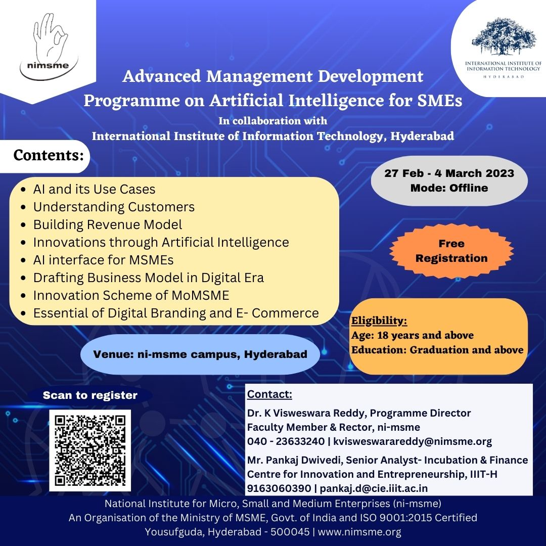 Advanced Management Development Programme on Artificial Intelligence